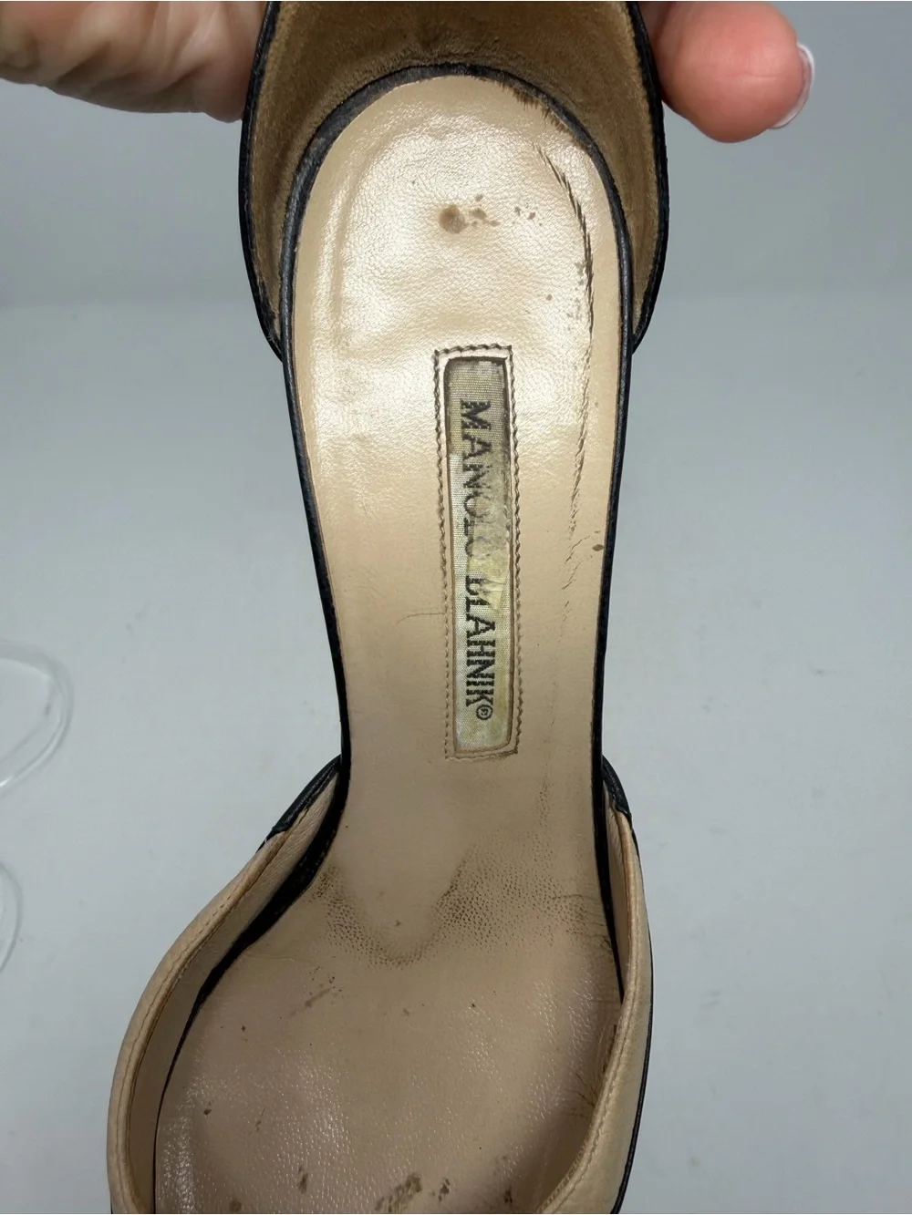 Manolo Blahnik Vintage Lace Up Pointed Toe Heels Womens Size EU 36.5 - Picture 12 of 12